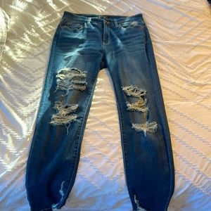 Judy Blue Distressed Jeans, Size 11/30